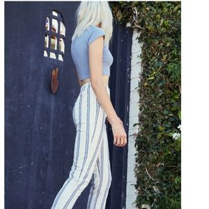 COPY - John Galt White & Blue Striped Tilden Pants